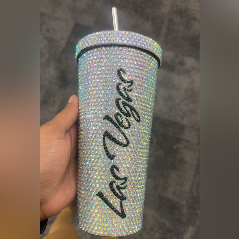 Las Vegas Rhinestone Tumbler